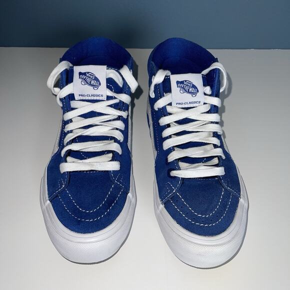 VANS Sk8-Hi Shoe Sneaker Royal Blue High Top Mens 5 Women’s 6.5 Skater EUC - Picture 2 of 8